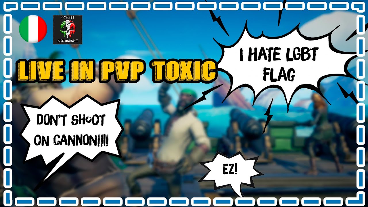 Sea of Thieves ITA | insulti e lamentele in live | pvp Atena | Pirati Scalmanati | Live twitch
