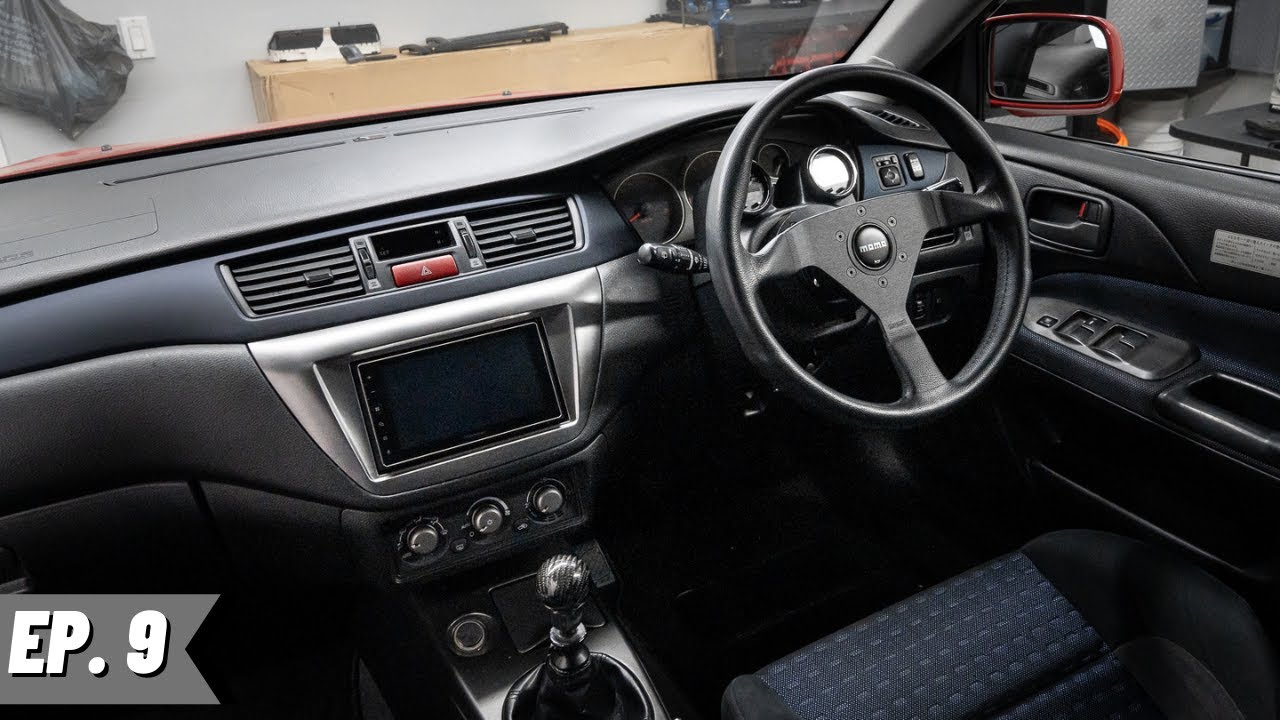 Evo 8 Radio and Steering Wheel install!