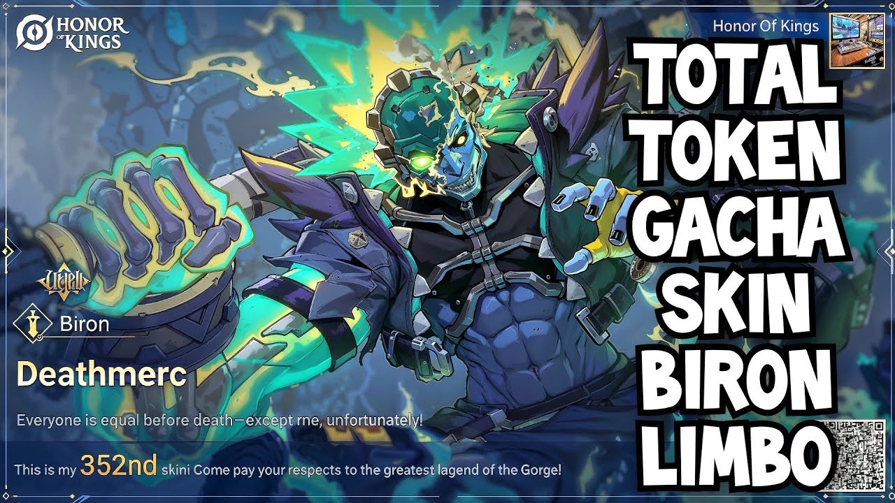 TOTAL JUMLAH TOKEN GACHA SKIN BIRON LIMBO HONOR OF KINGS GLOBAL