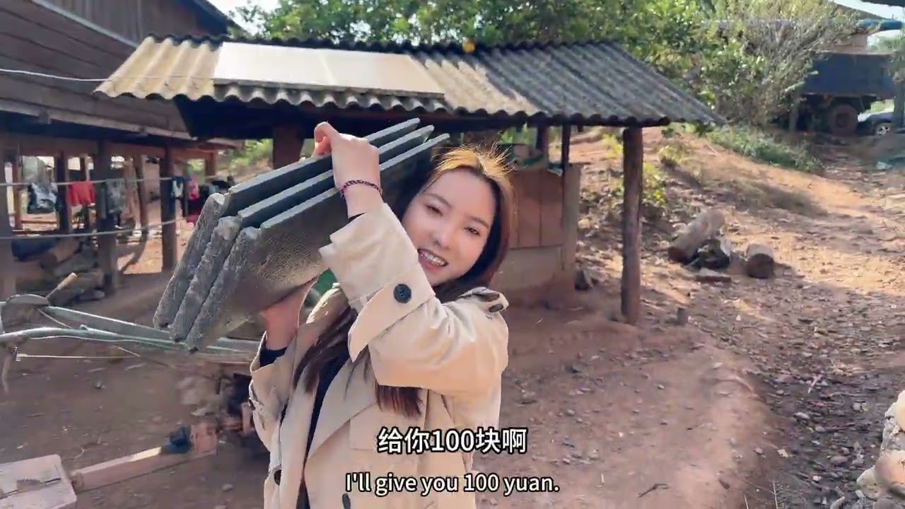 带表妹二姐体验工地搬砖日常