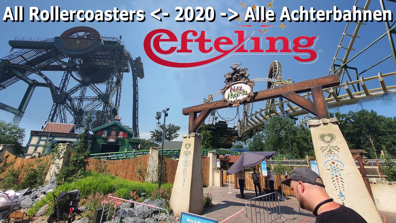 All Roller Coasters - Alle Achterbahnen @efteling 2023 (Cinematic - 4K - Offride)