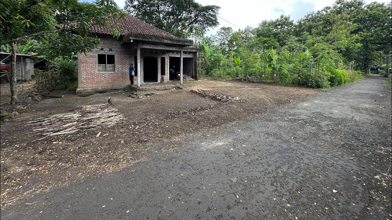Rumah setengah jadi ukuran 10x21,5 dengan tanah seluas 800m2