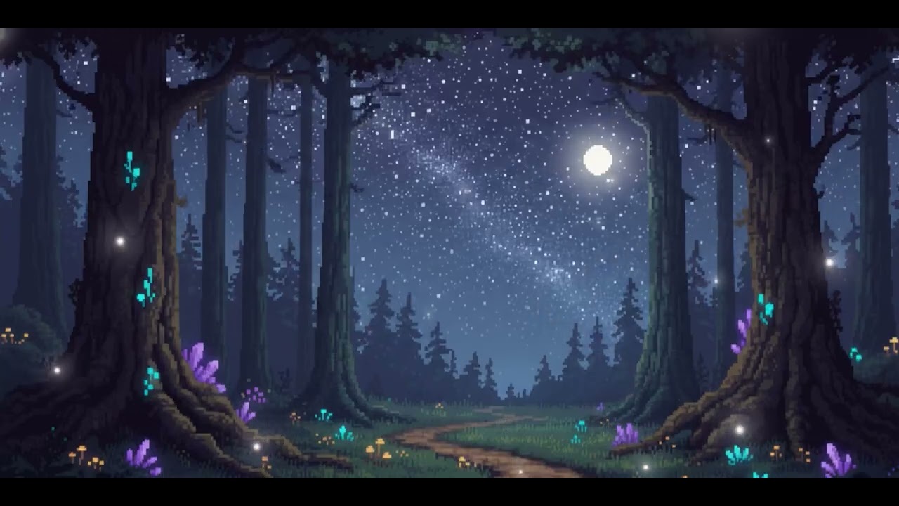 Moonlit Forest – Deep Sleep Ambient (1 Hour)