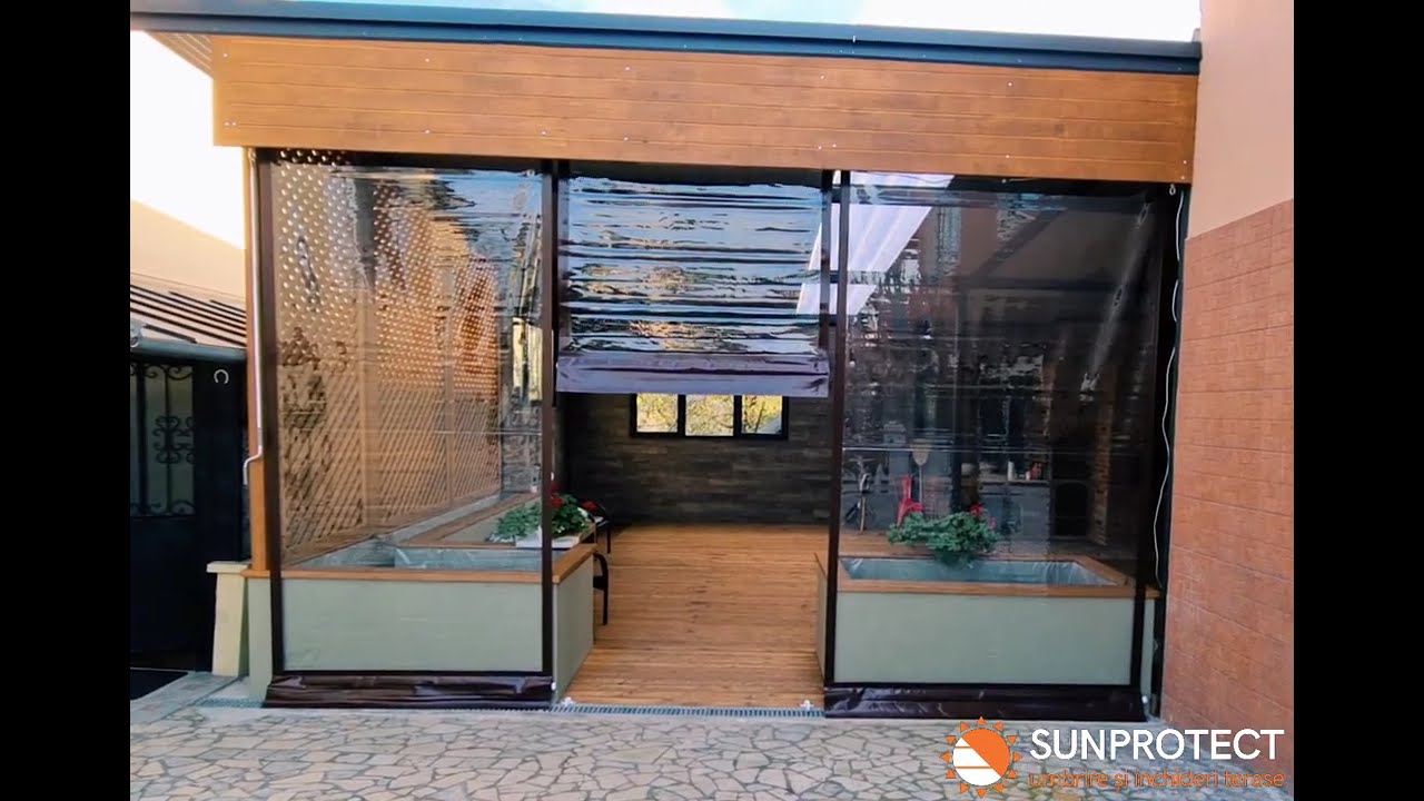 Rulouri Transparente pe tambur | Folie PVC necasetata | SunProtect Solution