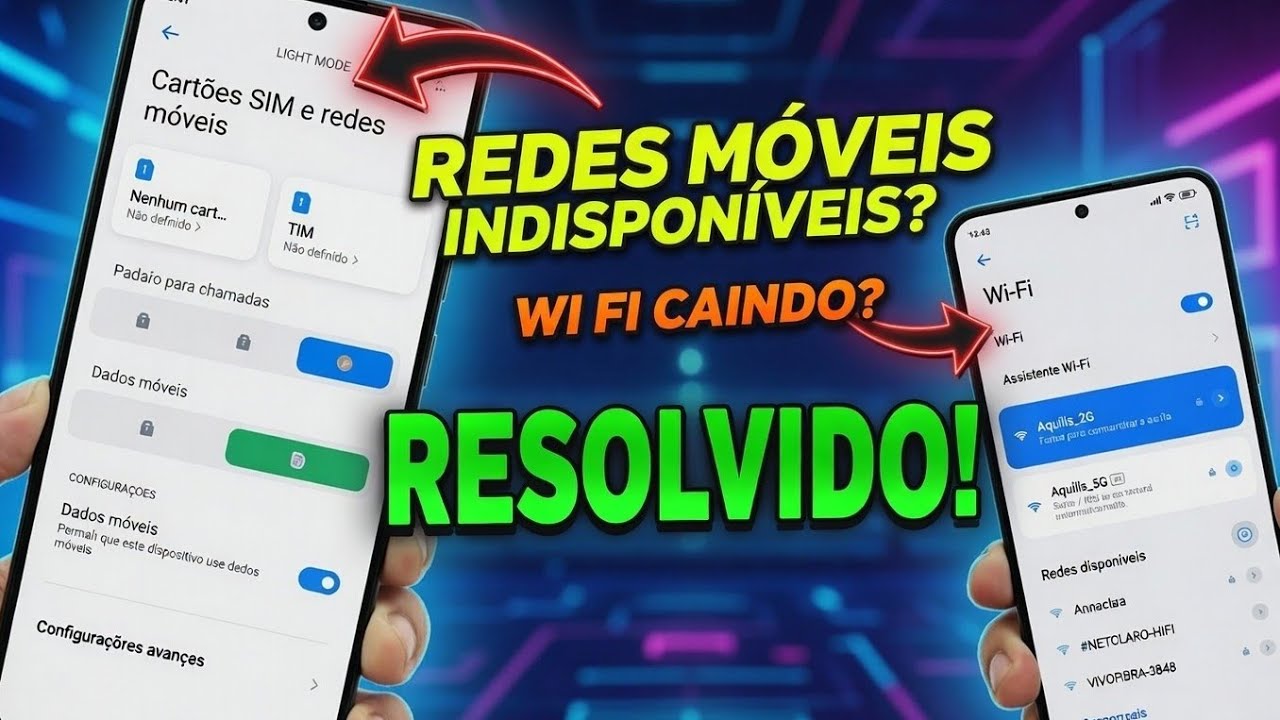 XIAOMI - Redes Móveis Indisponíveis, Wi Fi CAINDO? - Problema 100% RESOLVIDO!🔥🔥🔥