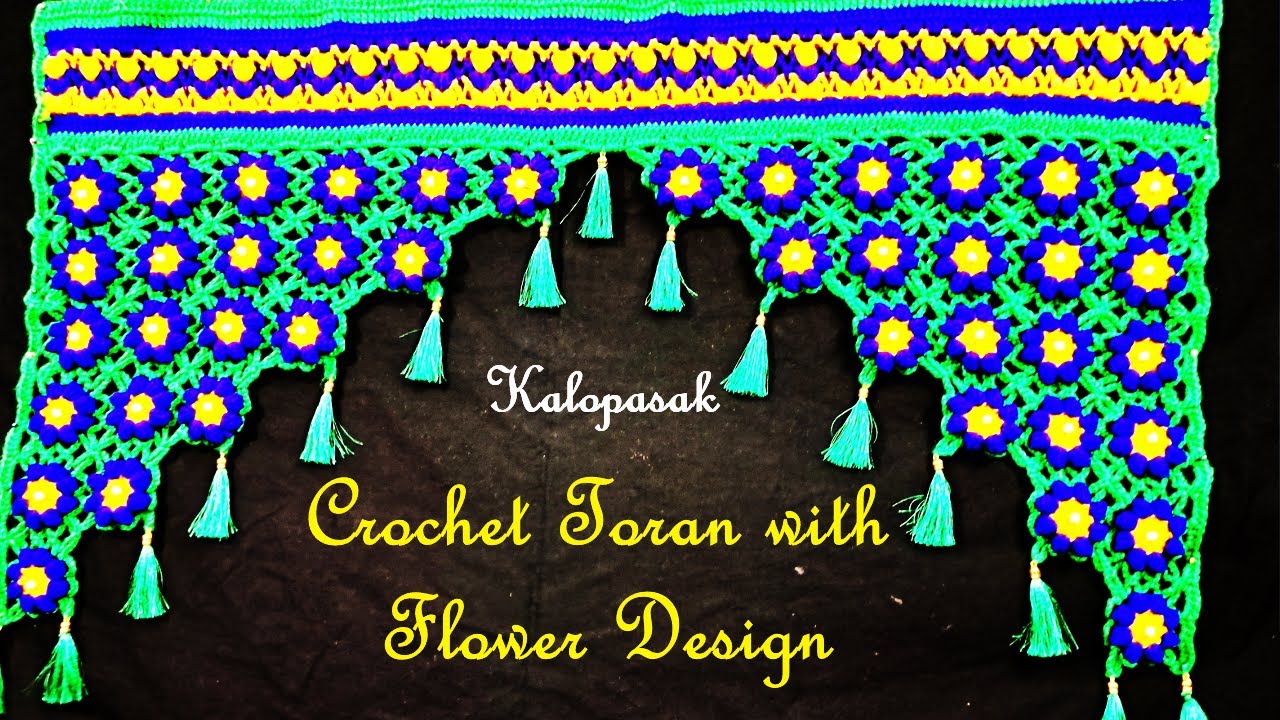 Crochet Toran 36 (Eng sub) | Crochet Door Hanging | Crochet Gate Parada | Bandhanwaar | तोरण