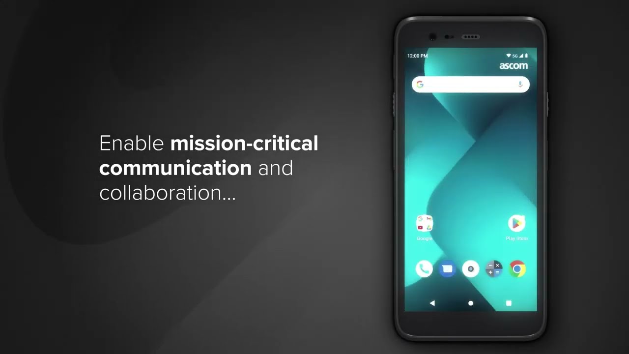 This is the Ascom Myco 4 smartphone