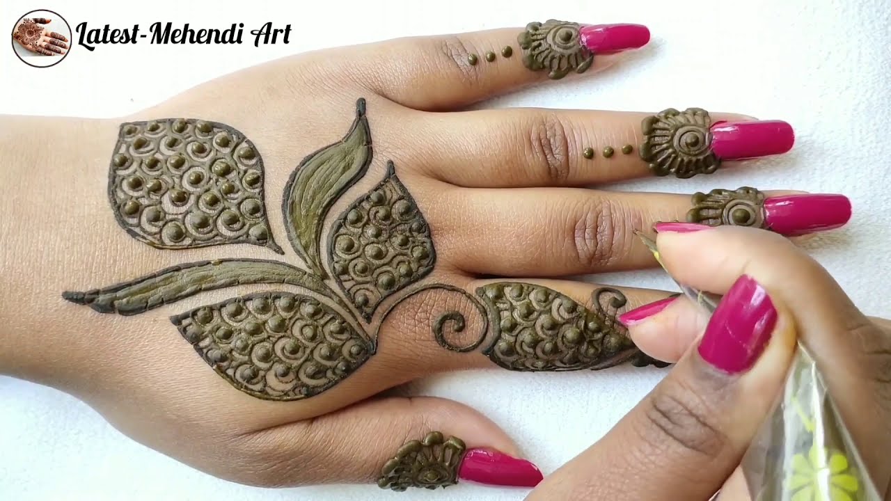 Arabic Mehndi Design | New Arabic Mehendi Design | Back Hand Arabic Mehndi Design | Simple Mehndi