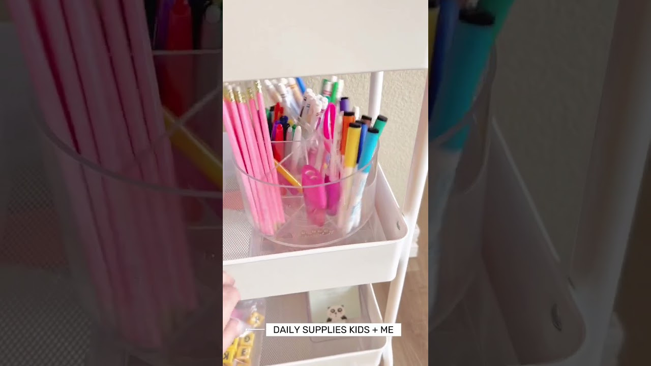 Sharing last year’s rolling cart set up for Preschool with @mfwbooks ✨ Comment below if you want me