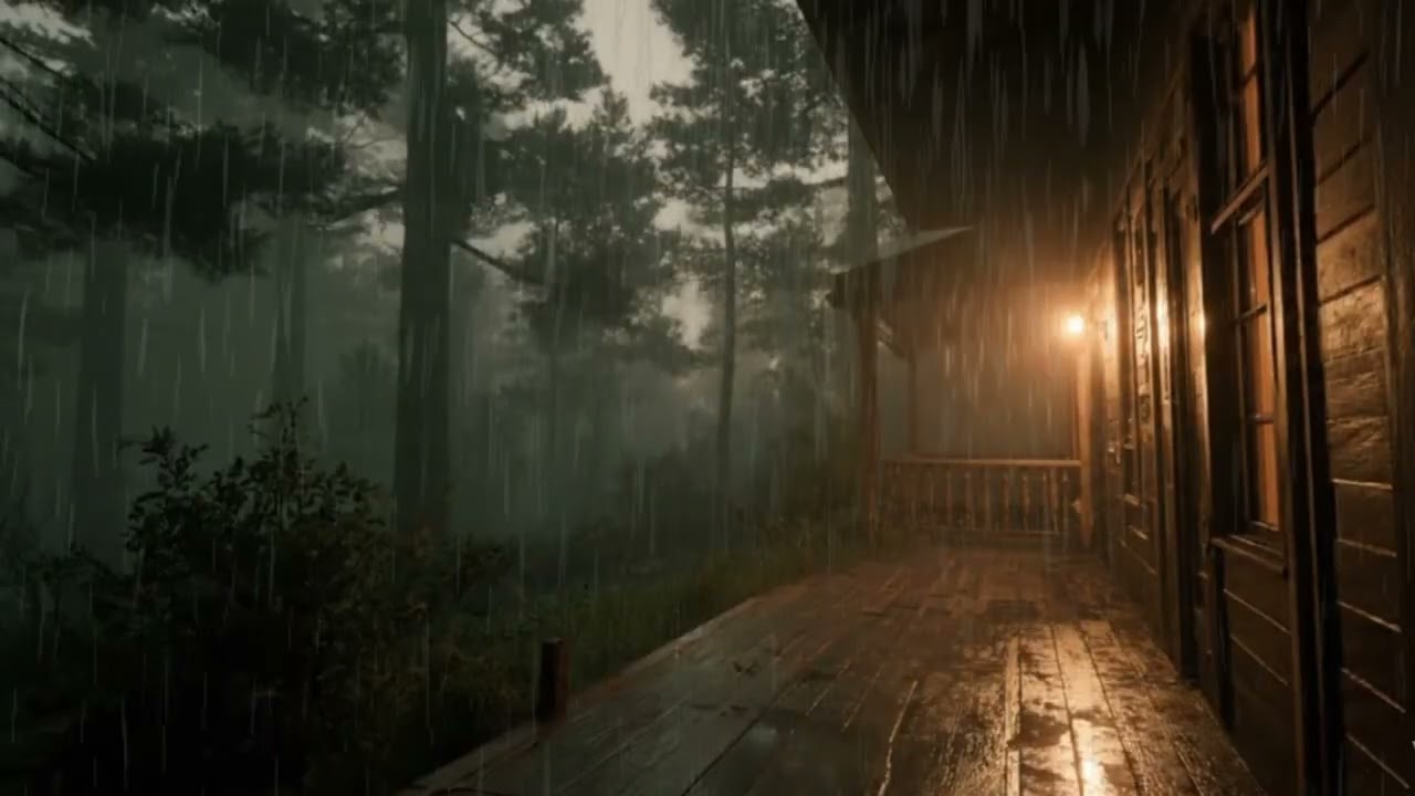 Peaceful Rain Ambience for Sleeping, Consistent Natural Rain Sounds for Calm Rest