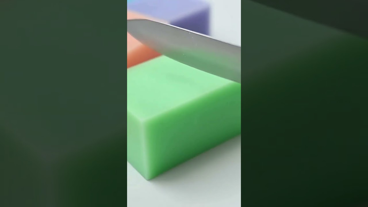 Ultimate Satisfying Soap Cutting ASMR 🧼 | Crystal Clear Crunch Sounds #Shorts