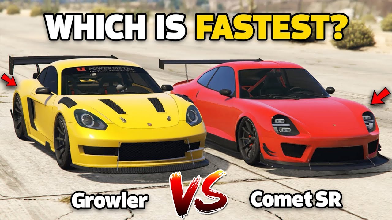 GTA 5 ONLINE - GROWLER VS COMET SR (WHICH IS FASTEST?) | NEW FASTEST CAR?