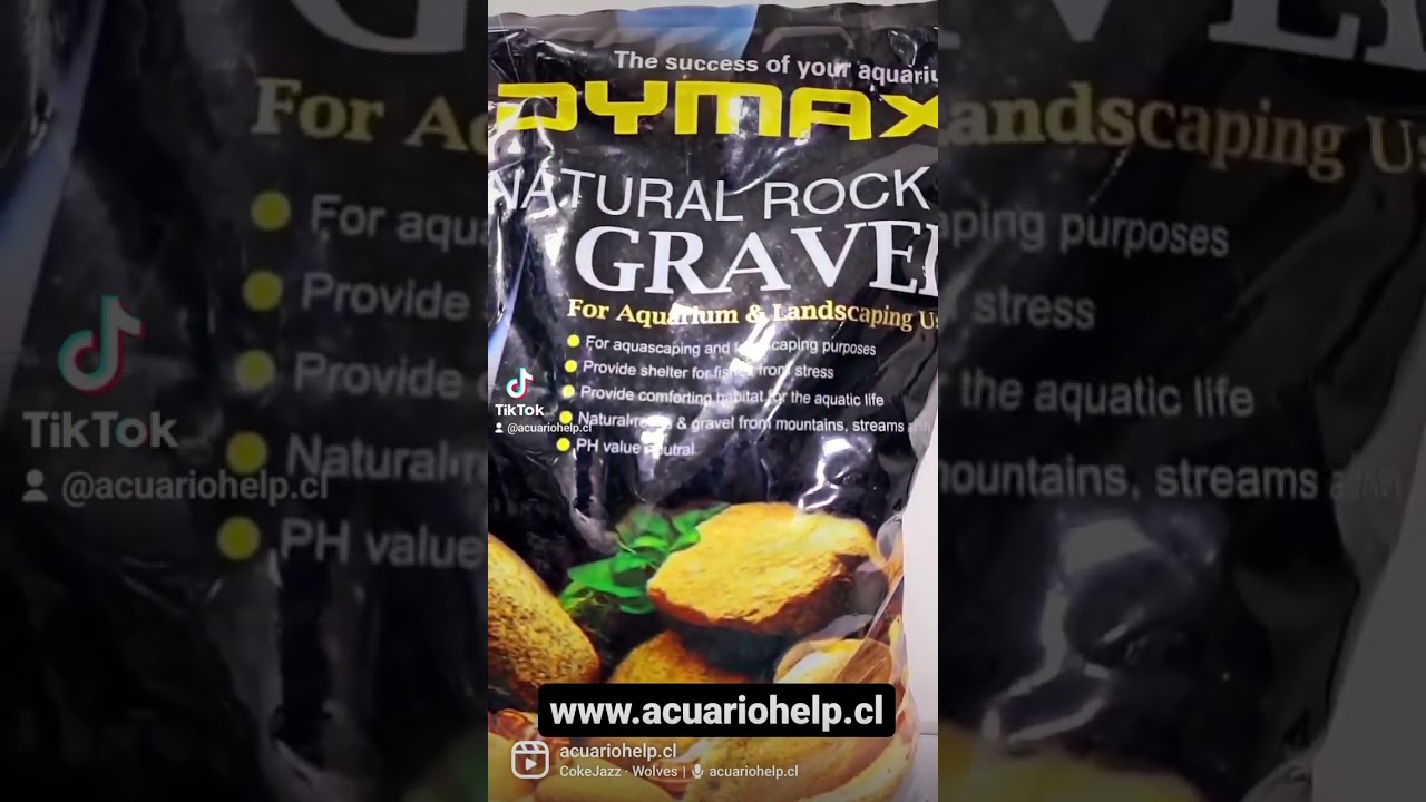 Dymax Natural Rock & Gravel Black Sand - Acuario Help.cl