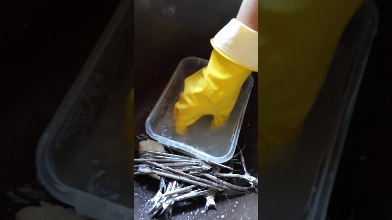 Higienização e esterilização  dos meus  alicates💅