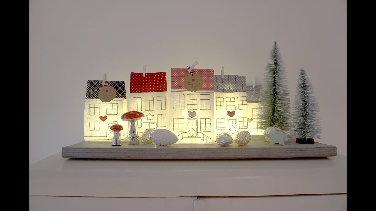 Adventliche Lichtertüten und Lichterhäuschen   DIY einfach kreativ