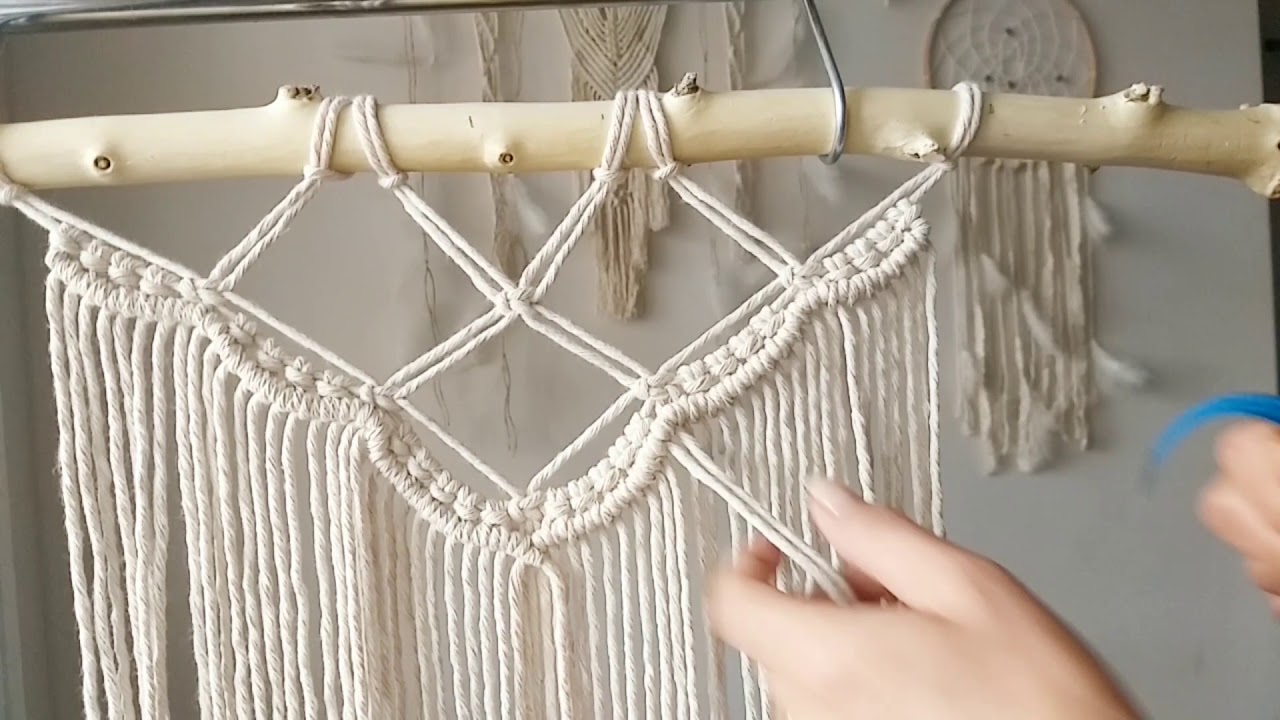 Makrome Duvar Süsü Yapımı (Kolay)