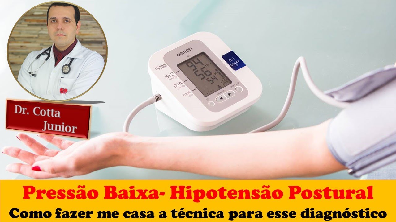 Pressão baixa: aprenda a fazer na sua casa o Teste da Hipotensão Ortostática