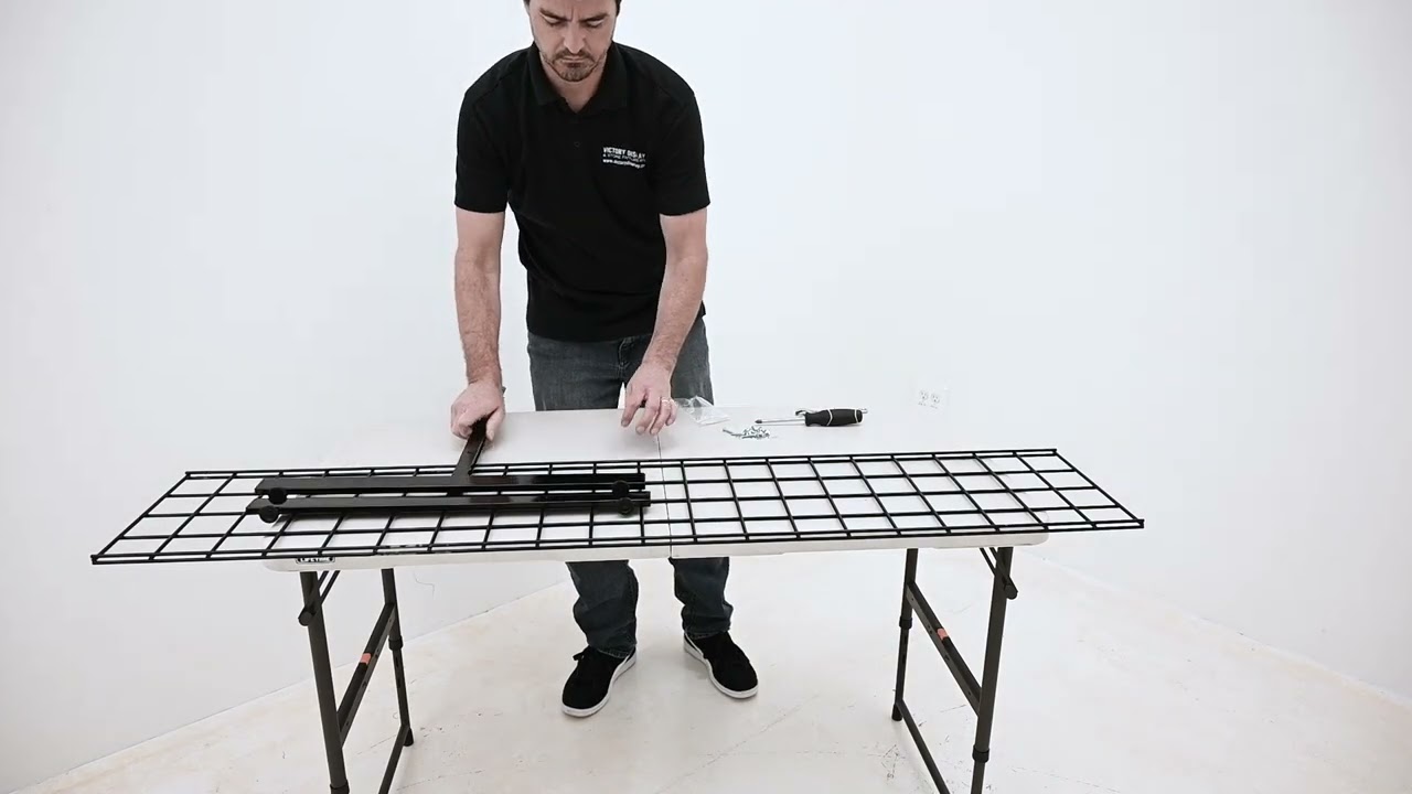 T Shaped Leg Kit for Two Sided Grid Wall Display - Instruction Video