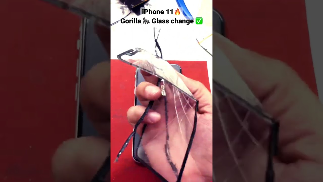 iPhone 11 Front Glass Replacement ✅ #youtubeshorts #shorts #technicalustaaj #broken #trending 👌💯
