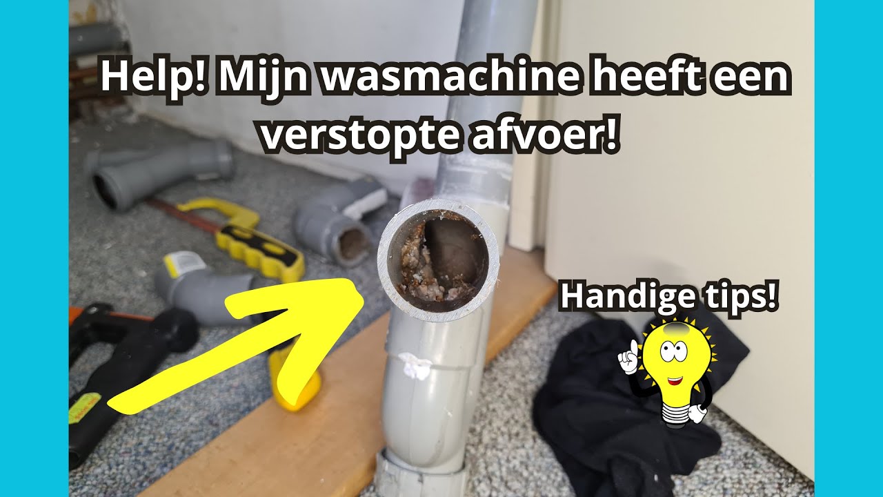 Help! Mijn wasmachine heeft een verstopte afvoer! Handige tips! ✅️