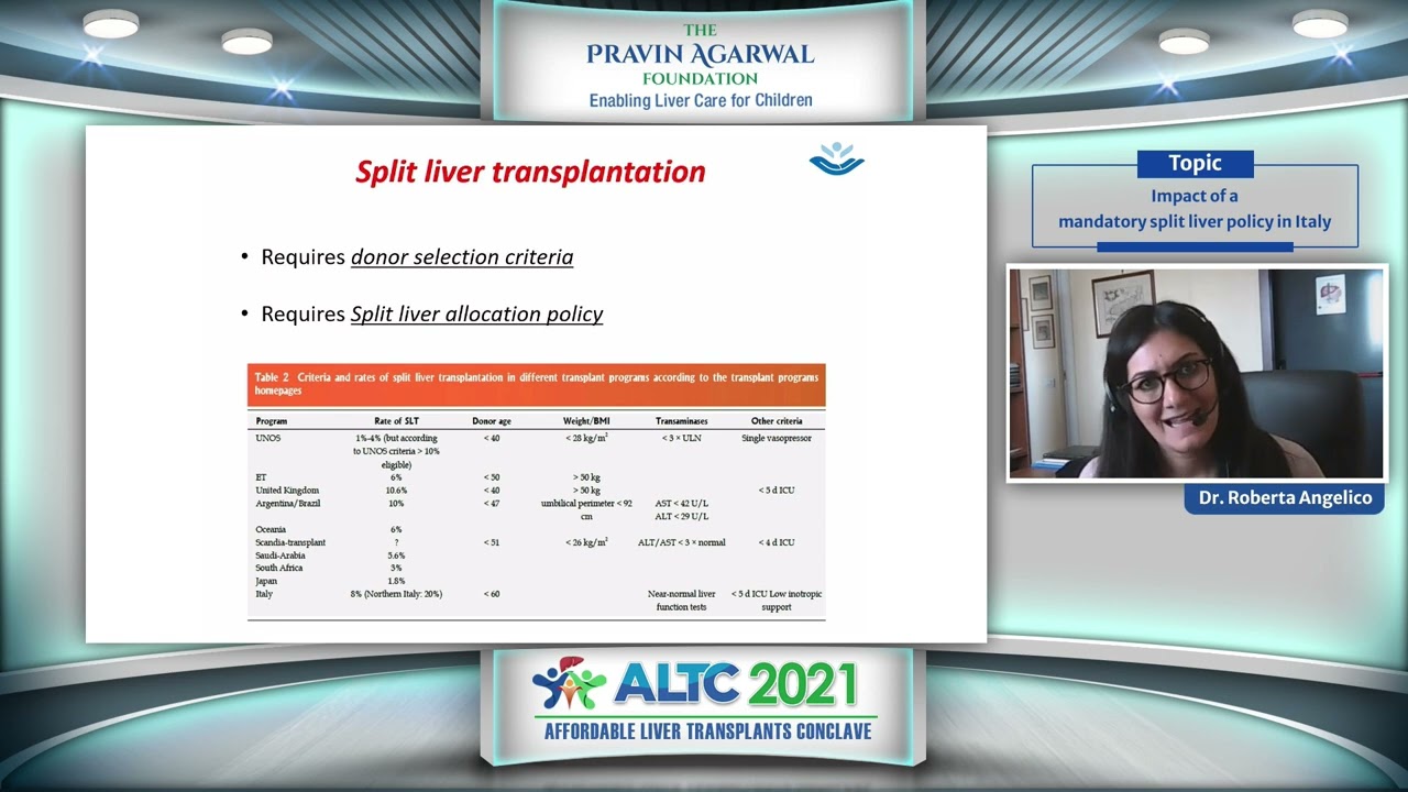 How to select a donor for a split liver transplant?