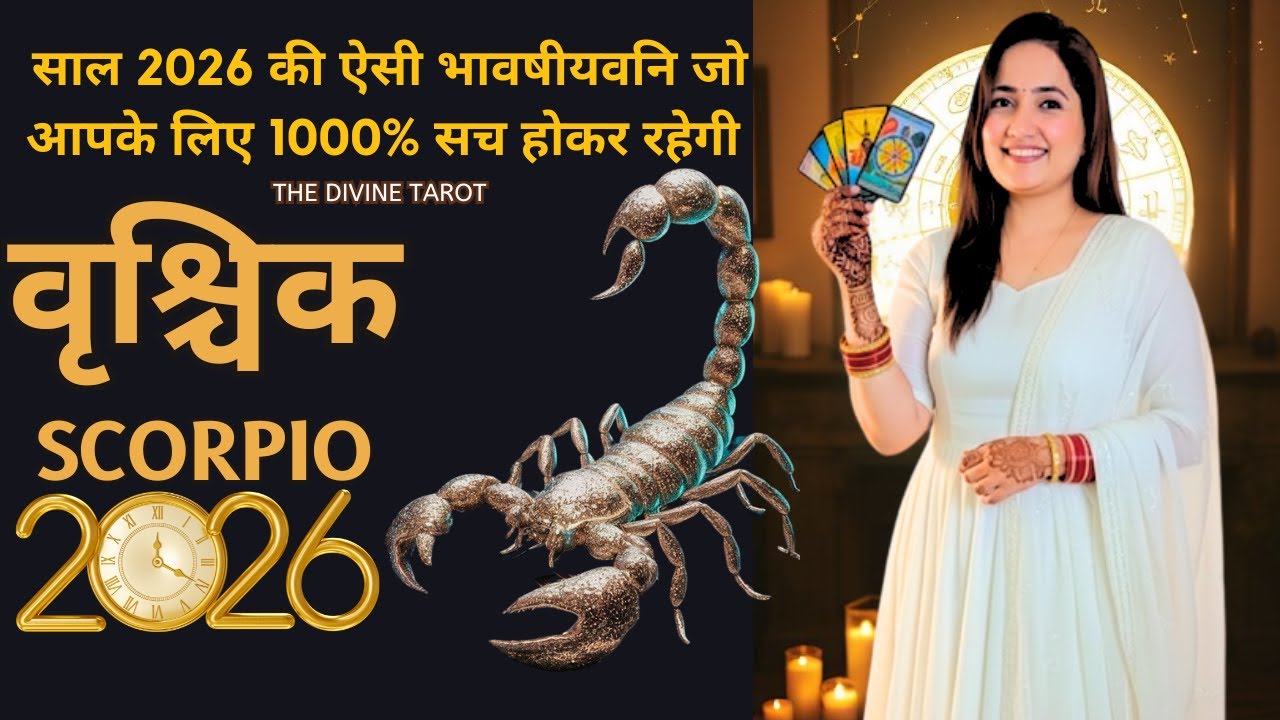 वृश्चिक राशी 2026 की बड़ी भविष्यवाणी जो सच होकर रहेंगी | VRISHCHIK Rashi 2026 | SCORPIO | HINDI TAROT
