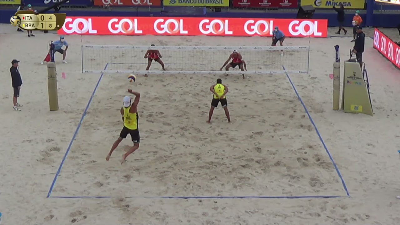 Lupo/Ranghieri ITA 0 x 2 Vitor Felipe/Renato BRA = 0-2 (19-21, 19-21