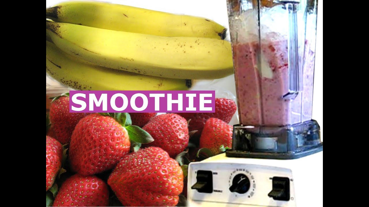 How to make Strawberry Banana Smoothie - Healthy Milkshake Drink - Smoothie Recipes - HomeyCircle