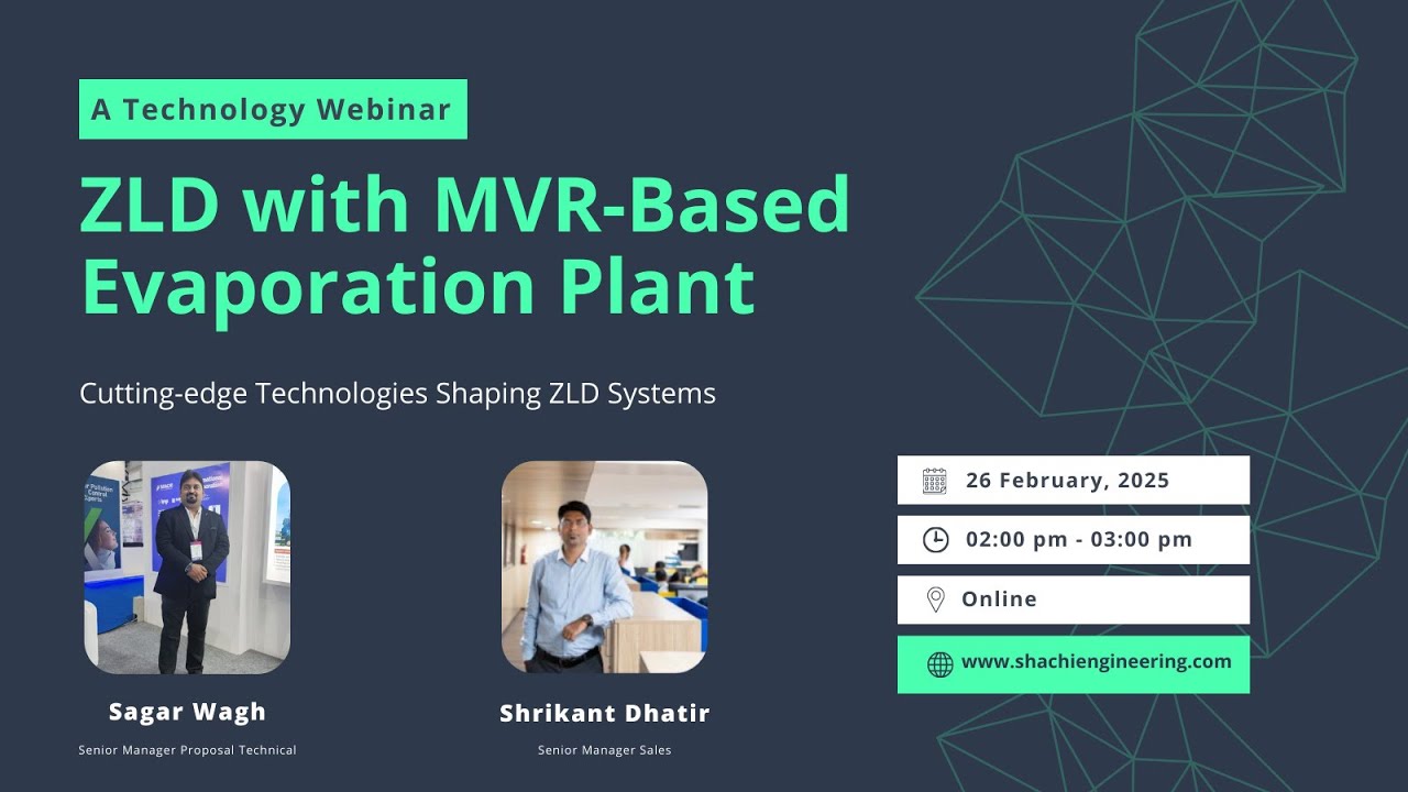 A Technology Webinar ZLD with MVR-Based Evaporation Plant