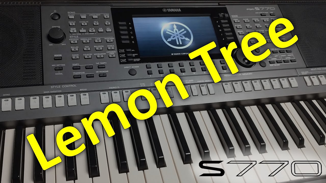Yamaha PSR-S770 - Lemon Tree (Fools Garden) - cover, factory style CntrySing-along, BalladPanFlute