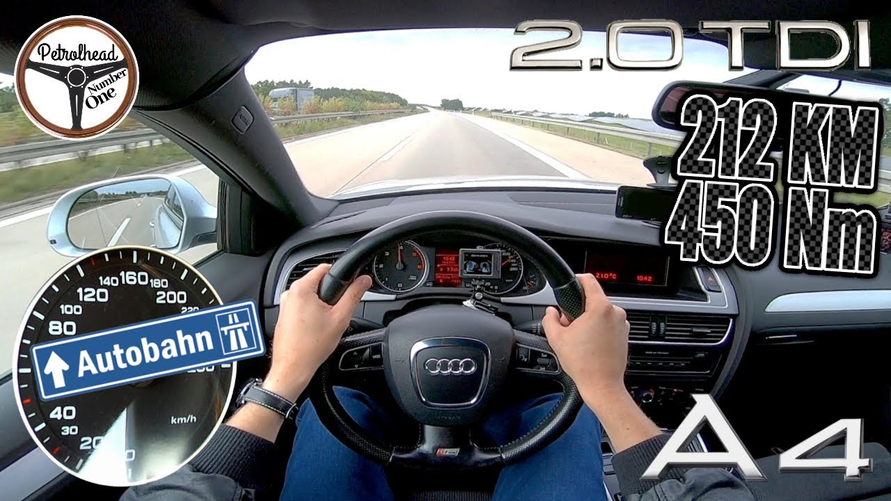 212 KM Audi A4 B8 2.0 TDI | 386 tys. km i V-max. Pr&oacute;ba autostradowa.