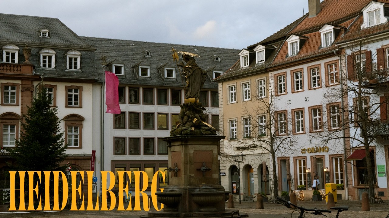 Golden Winter Walk in Heidelberg | Castle Views & River Side