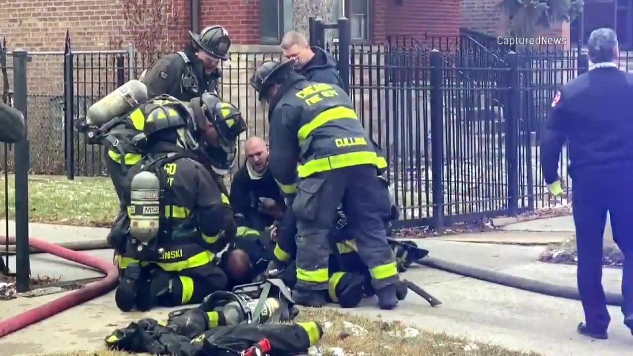 Firefighter Injured Rescuing Residents