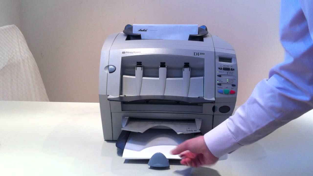 AMBIDSALES: Pitney Bowes DI200/DI221 SI1000 Falz- und Kuvertiersystem - Mailing (1 Seite + Beilage)