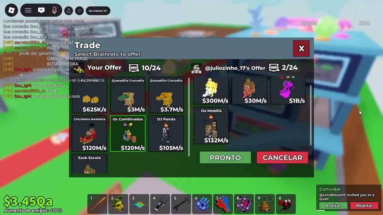PVP + TROCAS + VENDAS