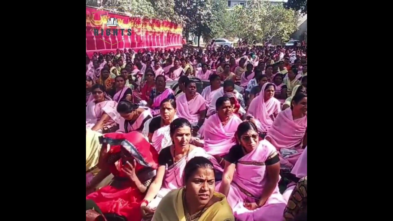 Andhra Pradesh: Anganwadi workers are protesting until their demands are met