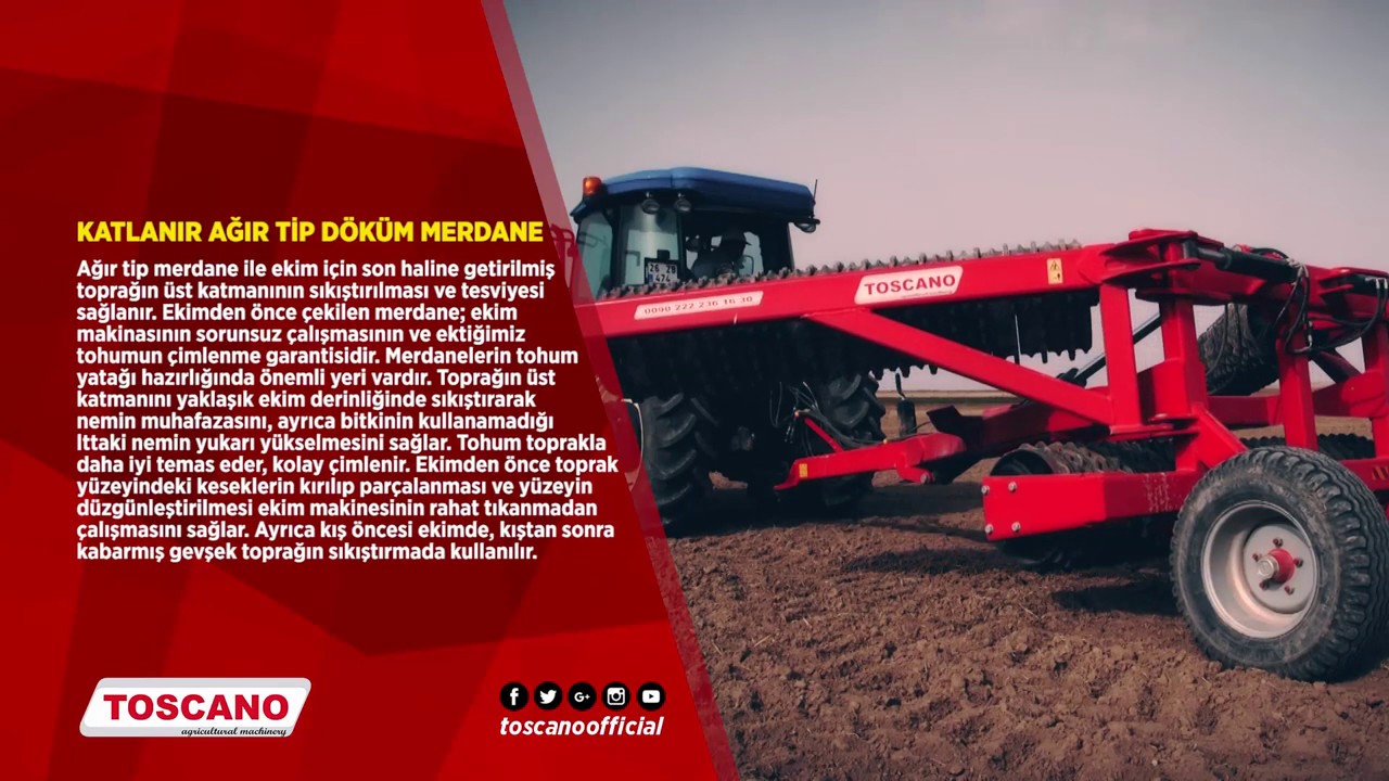 TOSCANO / Tohuma &Ccedil;imlenme Sağlayan Katlanır Ağır Tip Merdane