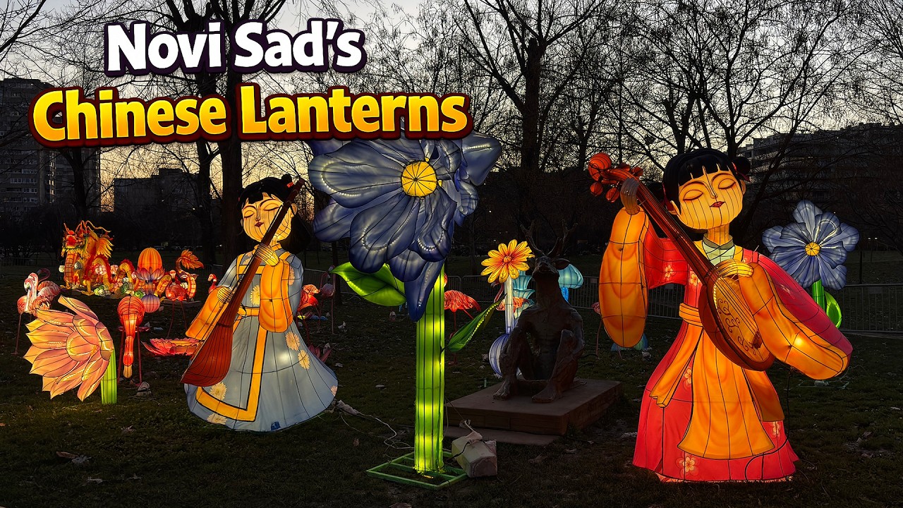 Chinese Lantern Festival in Novi Sad | Beautiful Night Lights | Chinese New Year