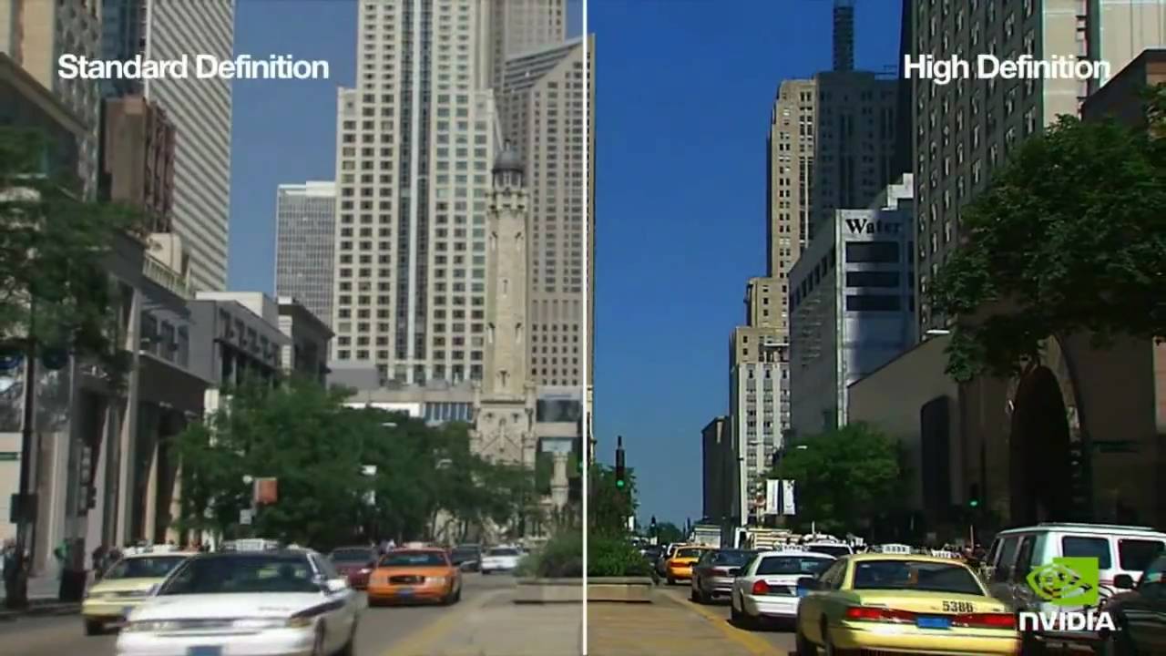 Standard Definition vs. High Definiton 1:1 Test HD 720p