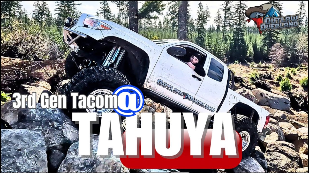 3rd Gen Toyota Tacoma at Tahuya with Outlaw Overland | Rock Crawling Action!