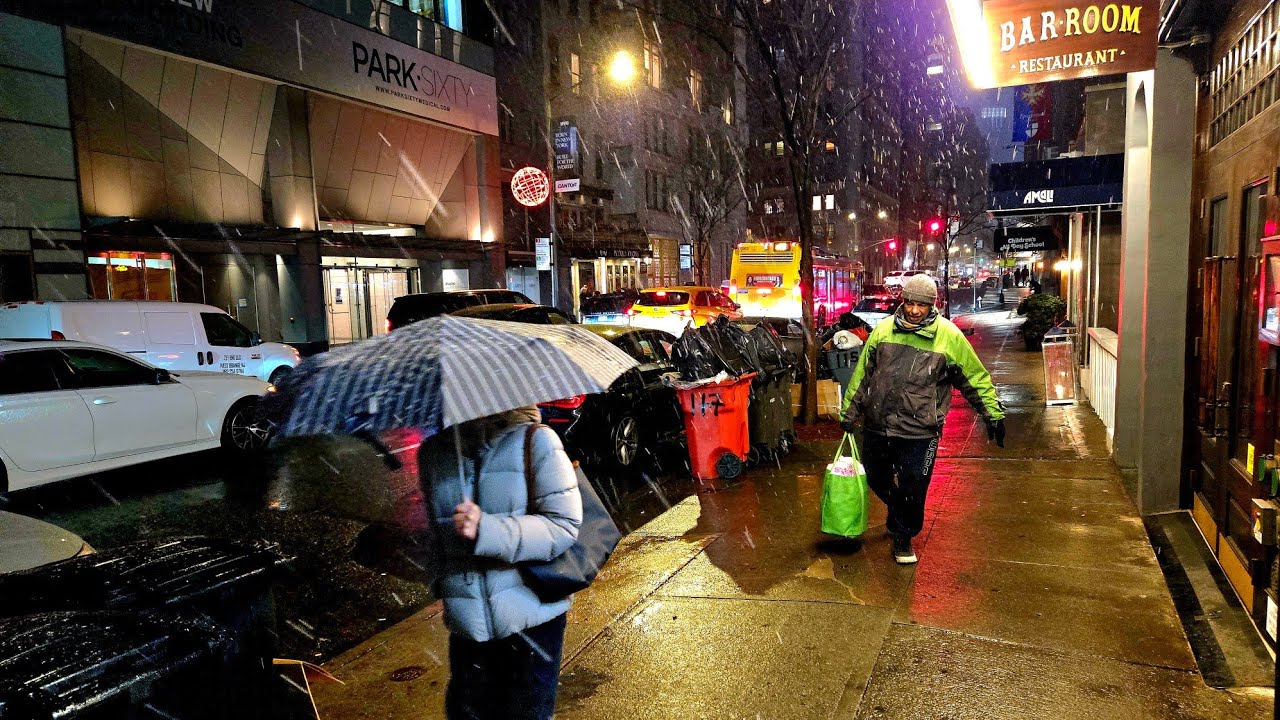 ❄️ It's SNOWING on Sunday Night in NEW YORK CITY live 🌨 January 18, 2026