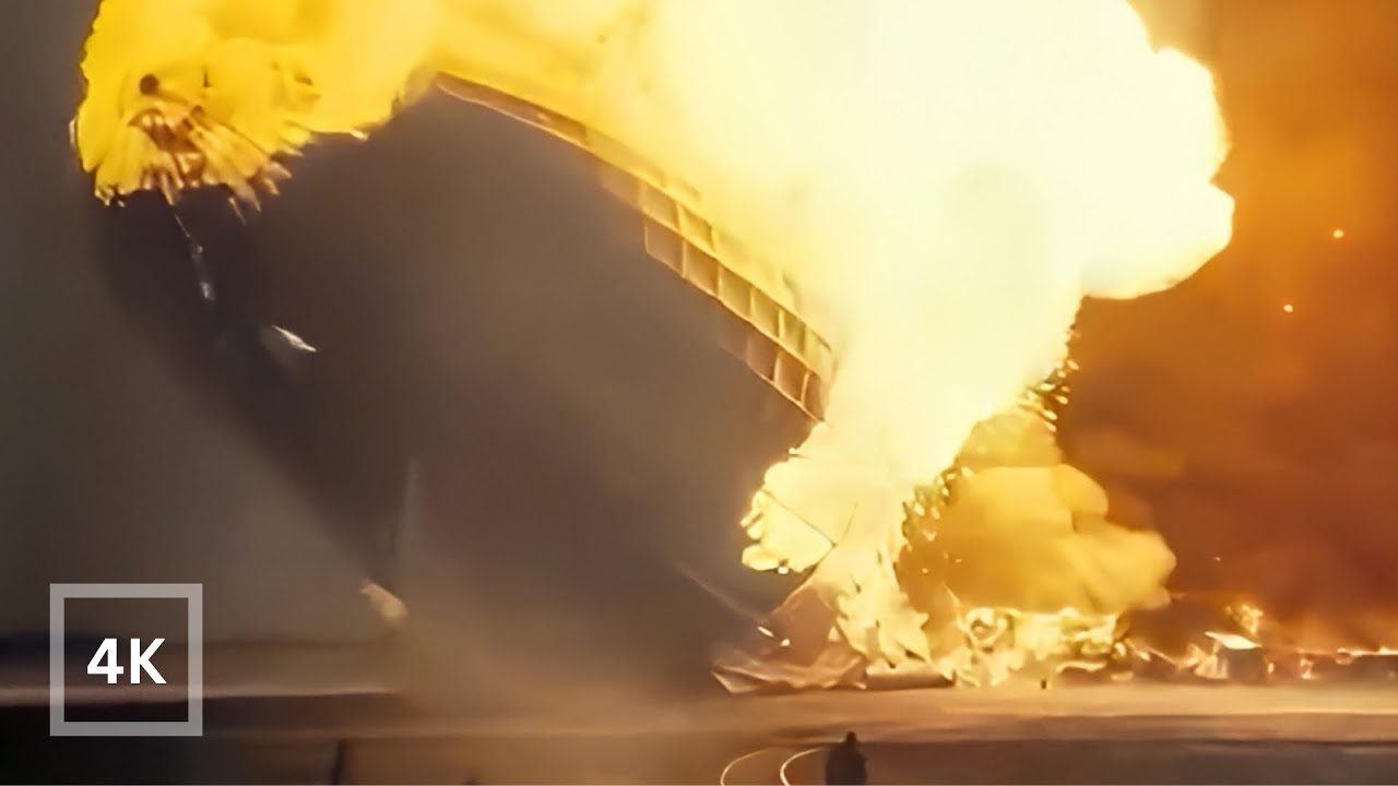 Hindenburg Disaster [4K, 60fps] - HD Colorized & Upscaled