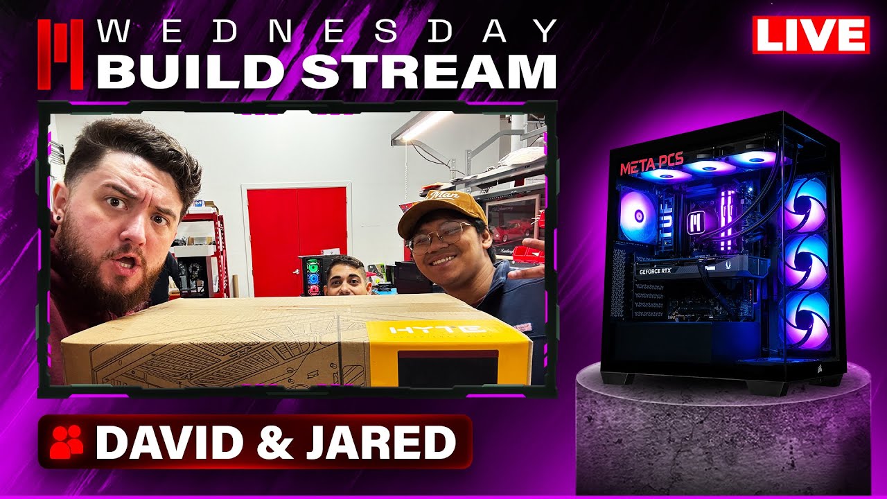 WEDNESDAY BUILD STREAM! BUILDING THE MOST RED PC, RATING YOUR SETUPS AND TALKING TECH!