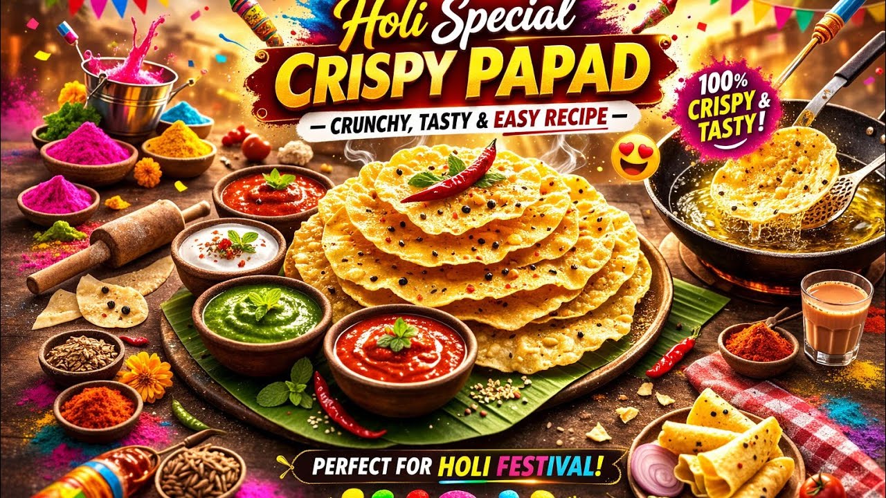 Holi Special papad kaise bna rhe dekhiye aaplog