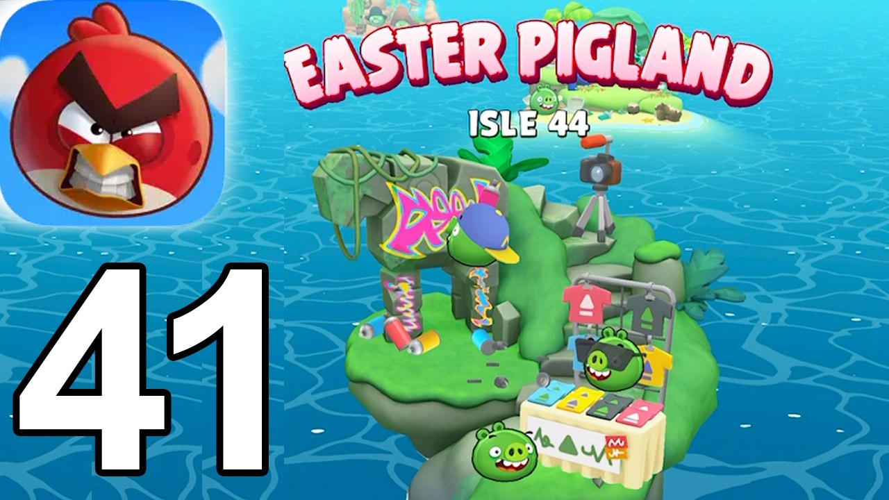 Angry Birds Bounce - EASTER PIGLAND Isle 44 Gameplay Walkthrough Video Part 41 (iOS)