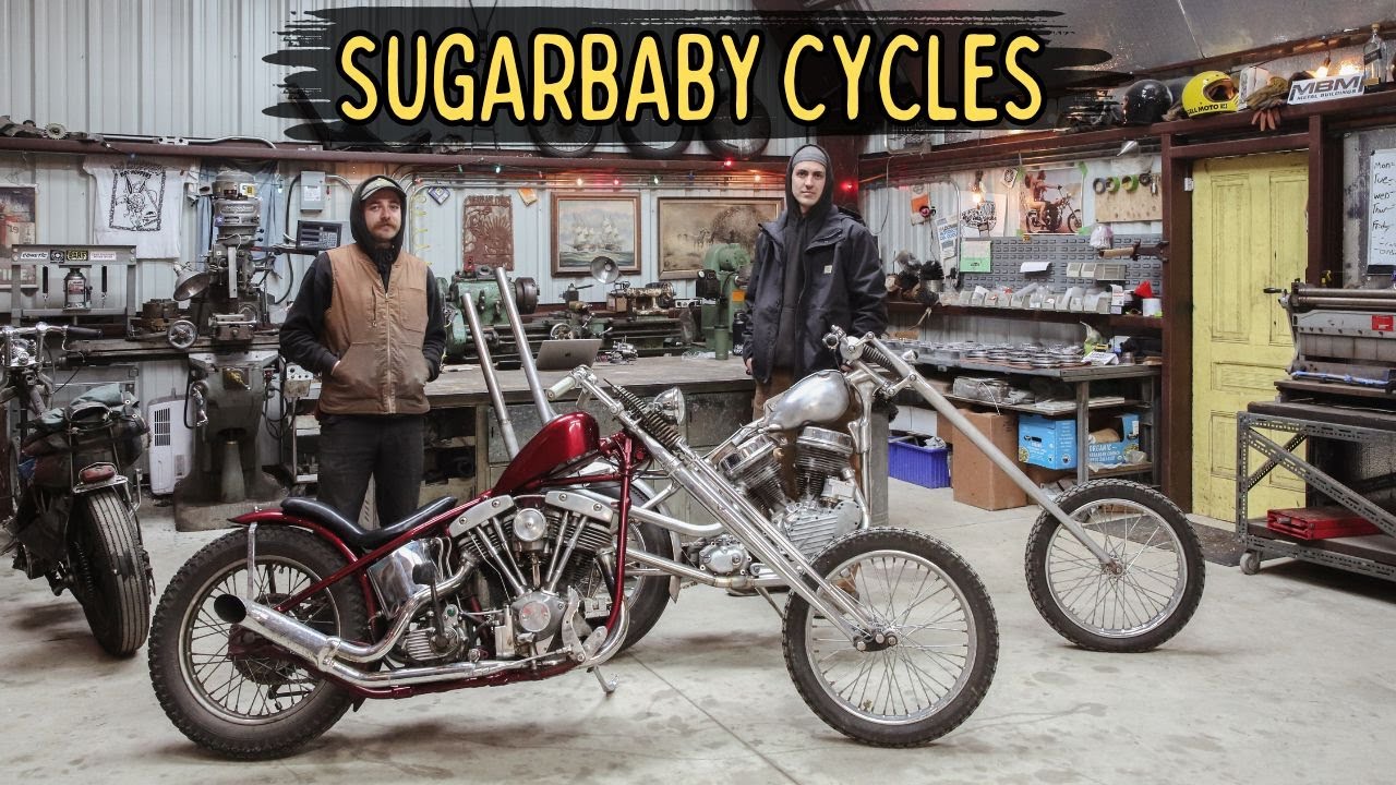 SugarBaby Cycles Shop Tour, Born Free Build, and Chopper Parts