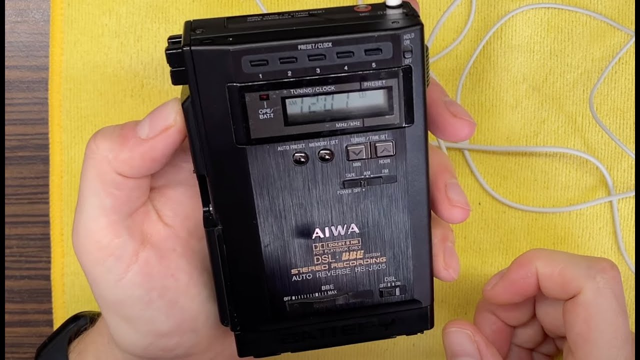 Aiwa HS-J505 walkman - portable cassette player repair fix #diy #repair #challenging E0022