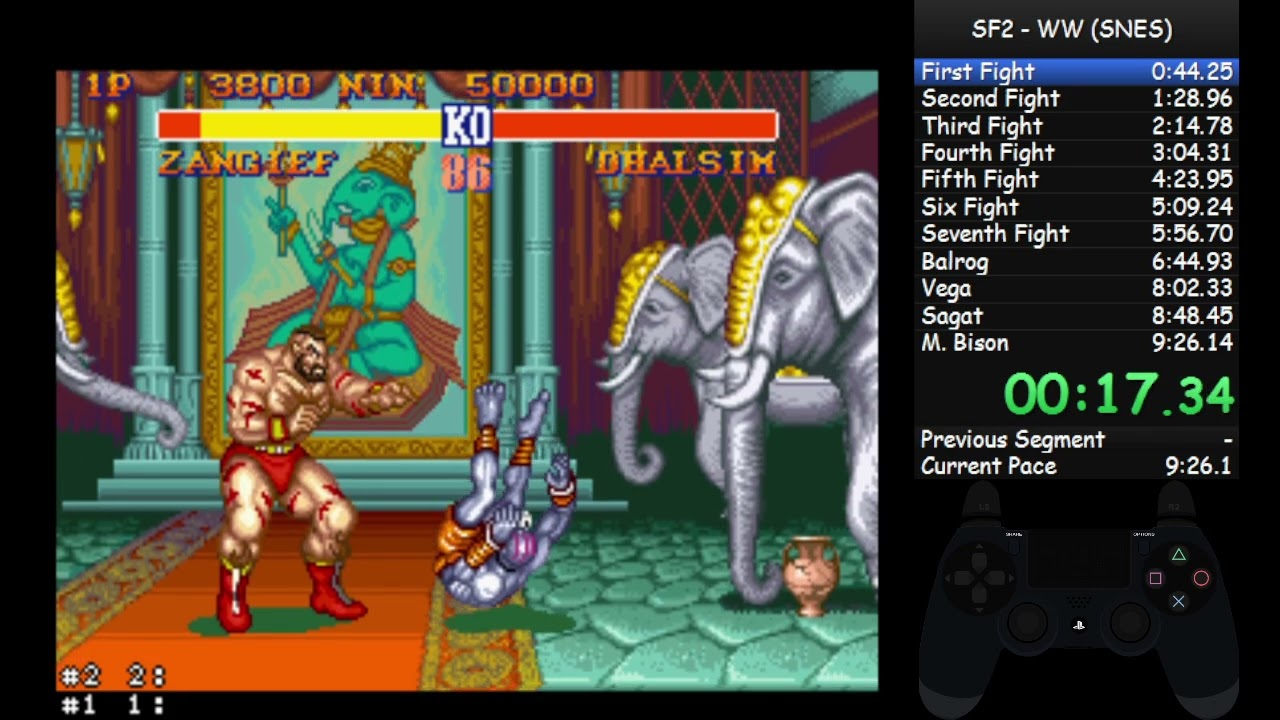 SFII - World Warrior Hardest (SNES WR) Zangief in 09:20
