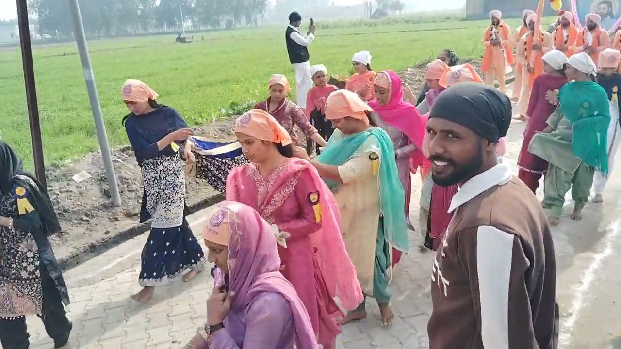   ਸ੍ਰੀ ਗੁਰੂ ਰਵਿਦਾਸ ਜੀ ਮਹਾਰਾਜ ਨਗਰ ਕੀਰਤਨ ਪੰਡੋਰੀ ਬੀਬੀ  Ravidass Mandir, Pandori Bibi, Punjab