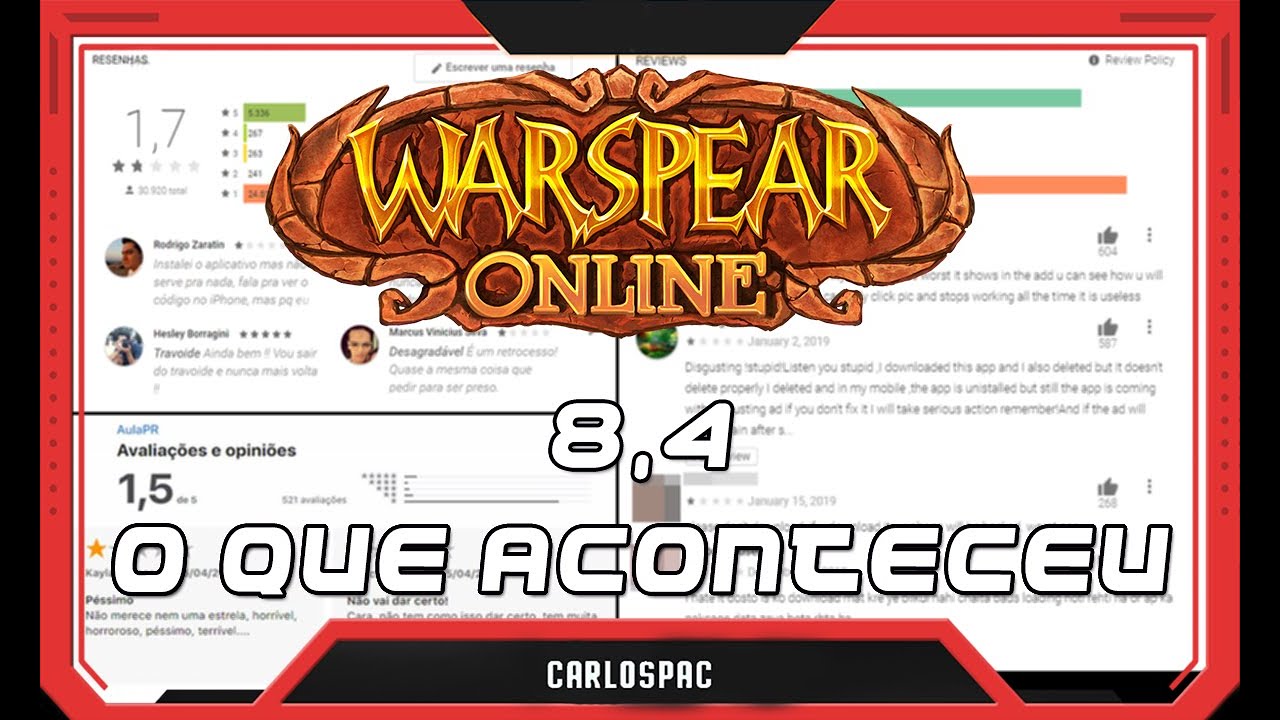 Warspear Online - Polêmica da PLAY STORE